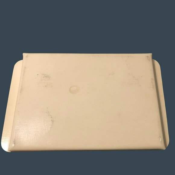 Fiberglass Tray Floral Butterfly VTG Yellow Handles 60s Platter READ - Picture 9 of 10